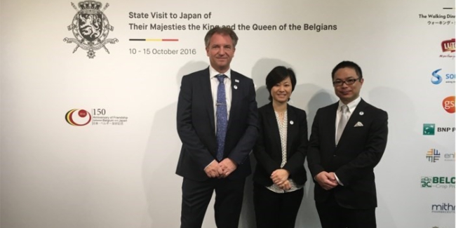 Glacio比利时总部CEO陪同比利时国王参访日本